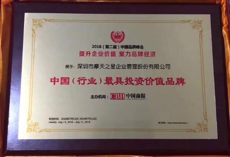 喜讯丨问鼎娱乐荣膺中国（行业）最具投资价值品牌